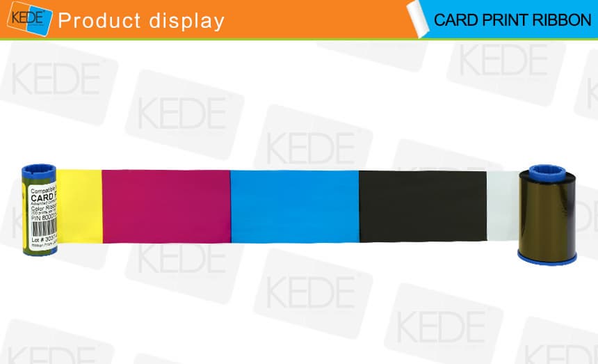 Compatible Card Printer Ribbon for Zebra 800015_140 YMCKO